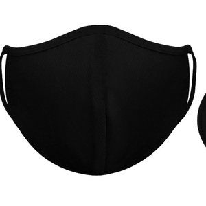 BLACK FACE MASK - ANTIBACTERIAL (3 PACK)
